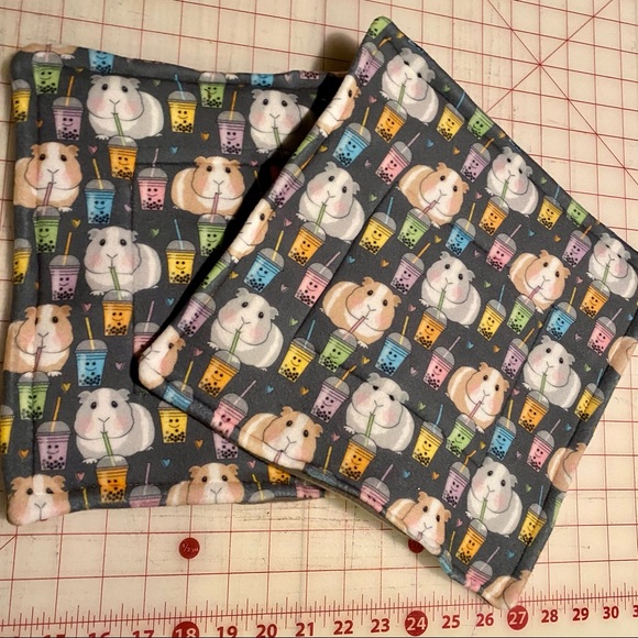 Guinea pig P pads BOBA Fleece Reversible 11” Lot 2 washable New - Picture 4 of 4